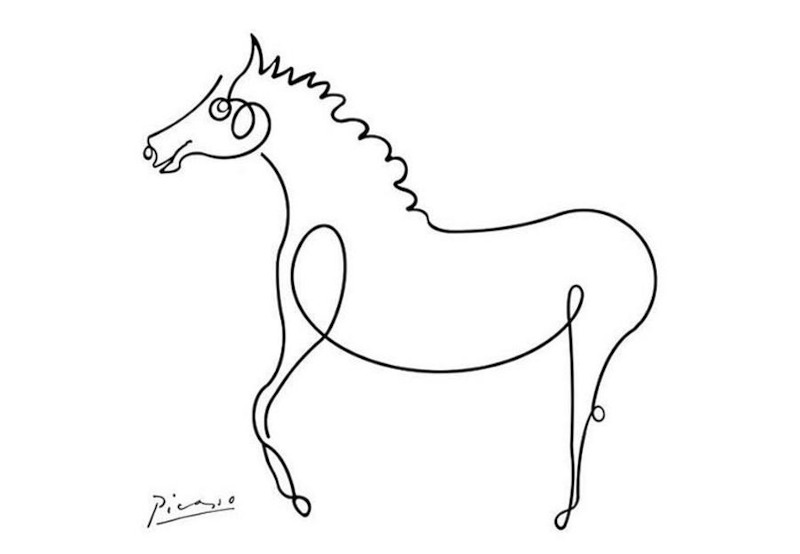 Horse (Drawing) by Pablo Picasso